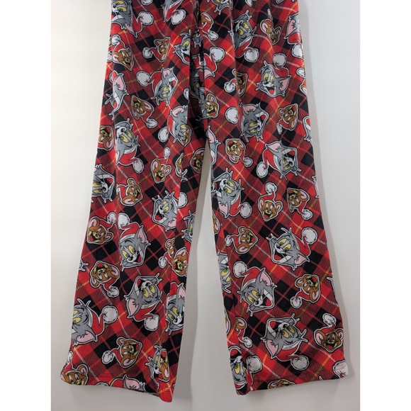 Tom And Jerry Pajama Pants Women's Large Red Santa Hat Christmas Rare - Picture 8 of 9